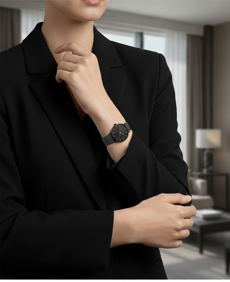 Reloj Femenino Aura Full Black 36 mm