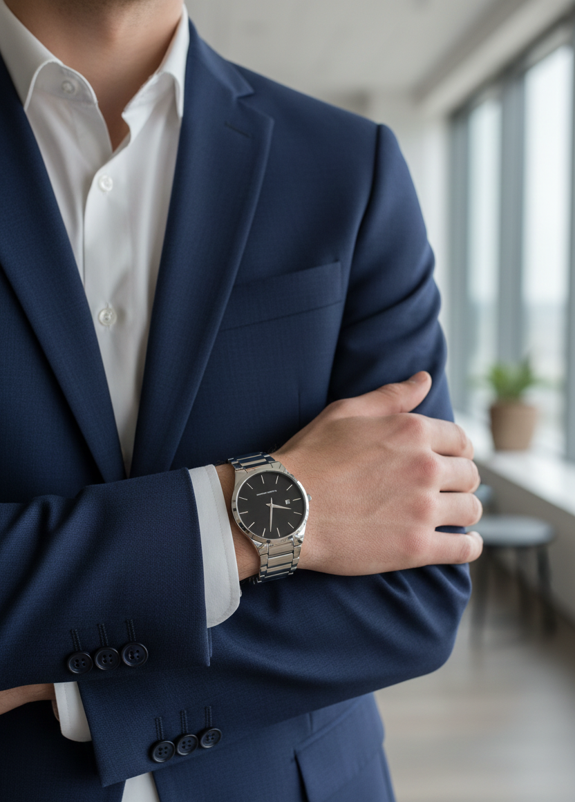 Reloj Masculino HUDSON Silver Steel 40 mm