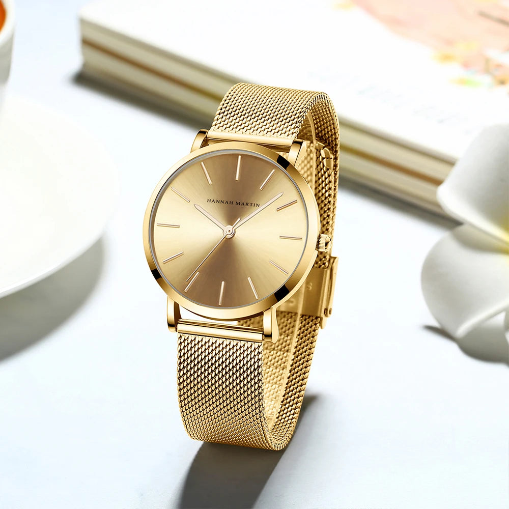 Reloj Femenino Aura Full Gold 36 mm